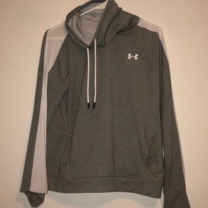 Grey and white pull over
